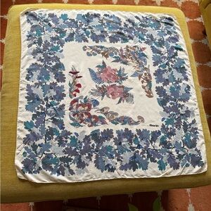 Pure silk mushroom scarf by fiorio